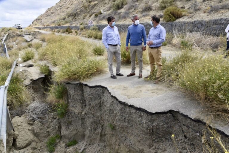 Recorrida en el tramo crítico del camino “Juan Domingo Perón”