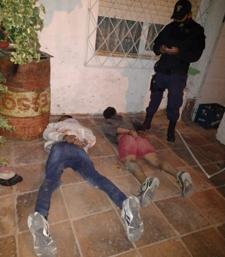 Borrachos intentaron robar en una casa pero fueron detenidos