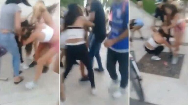 Arrestaron a dos madres por enfrentarse a las piñas y cuchillazos después de una pelea entre sus hijas