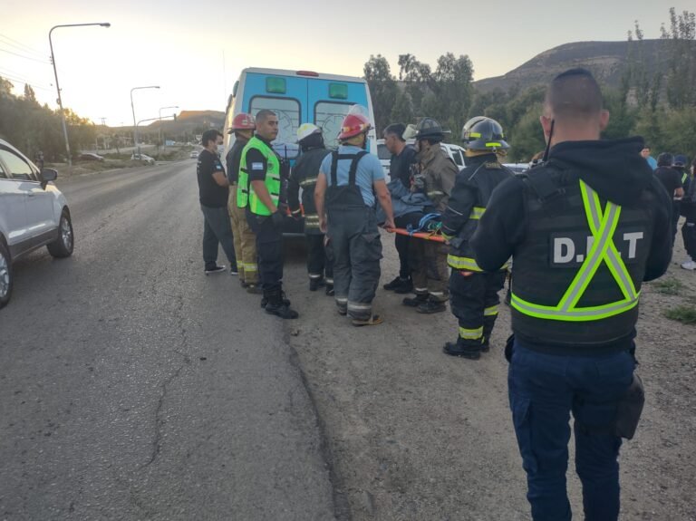 Una mujer volcó en Km3 y sufrió heridas
