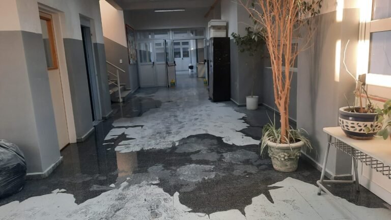 Vandalismo en una escuela: rompieron el tanque de agua y vaciaron los matafuegos