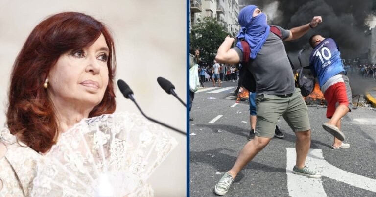 Cristina Kirchner mostró cómo quedó su despacho tras el ataque