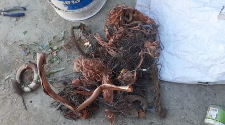 Allanamientos por el robo de más de 100 kg de cobre