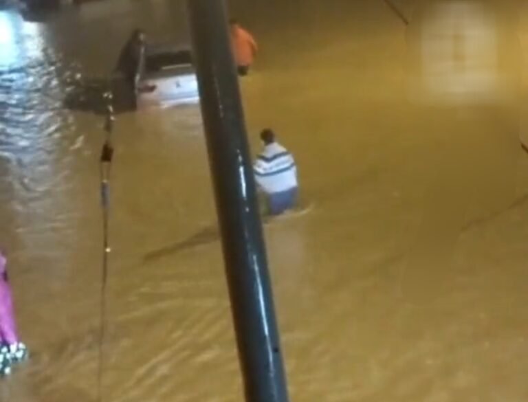 Hicieron estragos los 44 milímetros de lluvia caídos: calles anegadas y evacuados