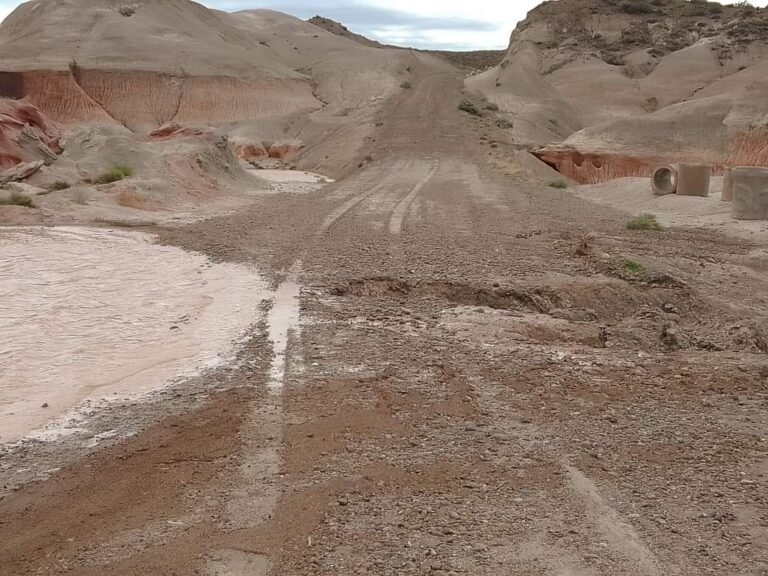 El camino al Área Natural Protegida Rocas Coloradas no se encuentra en condiciones de circulación