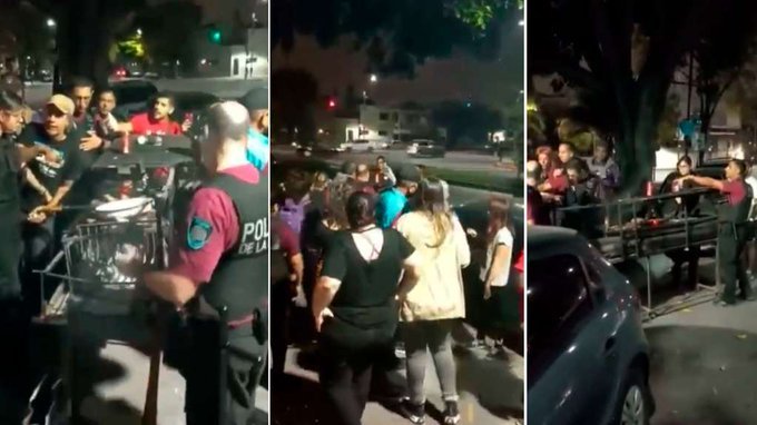 Hicieron un asado y la Policía incautó la parrilla con los 2 kilos de carne