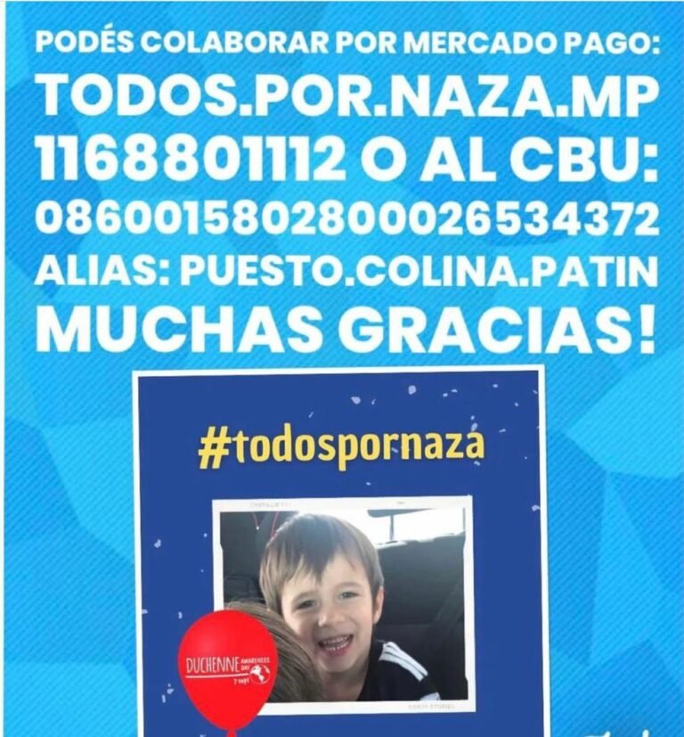 Un nene de 6 años necesita $2.500.000 para recibir un tratamiento por enfermedad
