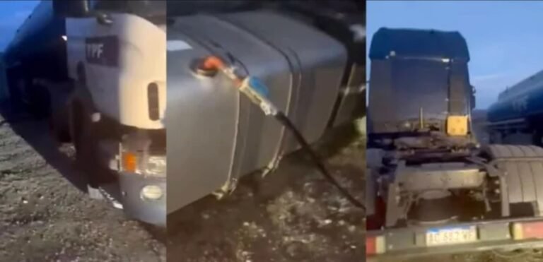 El dueño de una estación de servicio filmó a dos camioneros robando combustible