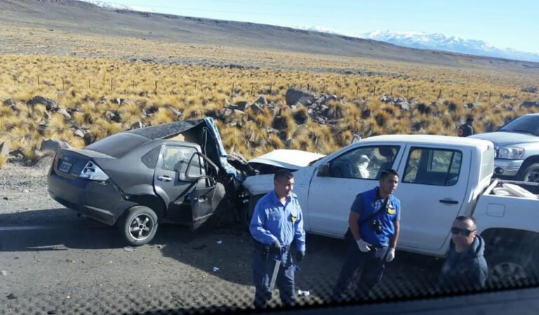 Fuerte choque en la ruta 40