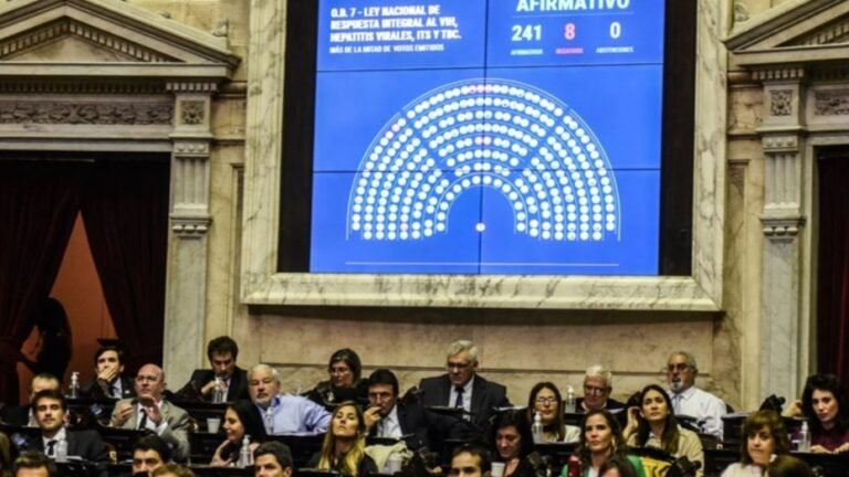 Diputados aprobó y giró al Senado la nueva ley del VIH
