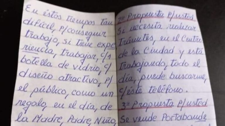 Un jubilado escribió su CV a mano, lo repartió y ya consiguió 26 clientes