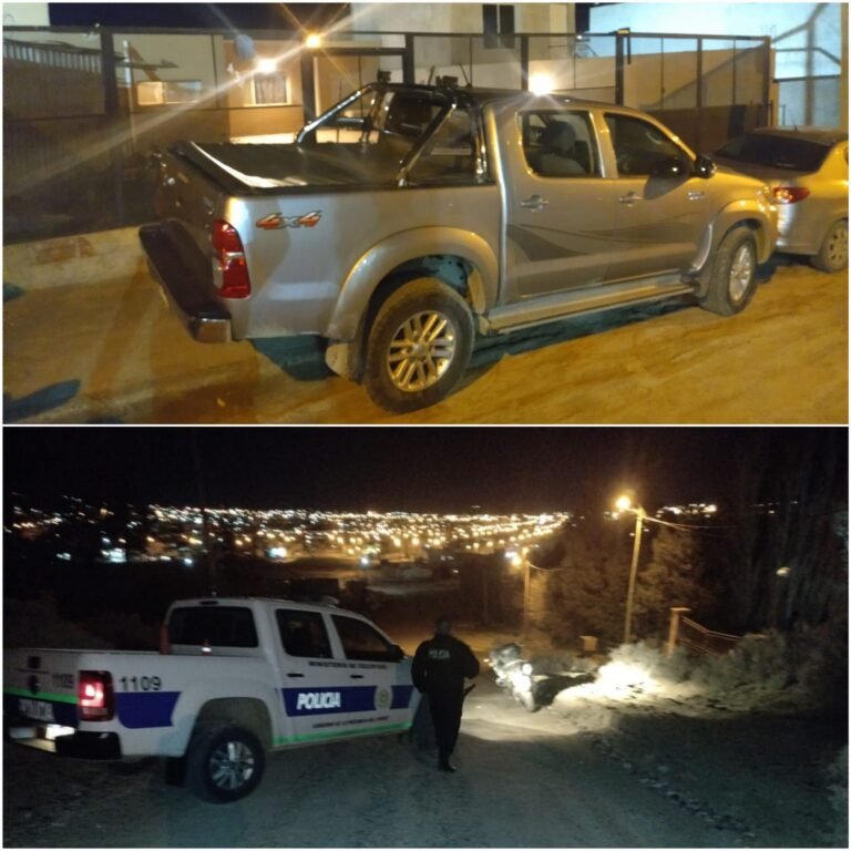 Policías recuperaron una moto y una camioneta tras ser denunciados como robados