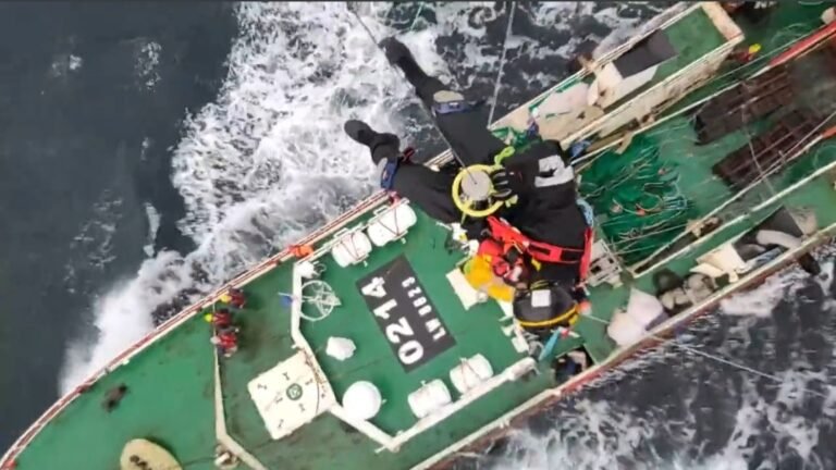 Prefectura aeroevacuó a un tripulante enfermo