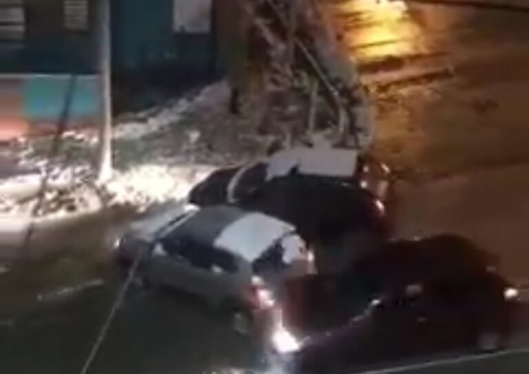 Vuelco camino a Laprida