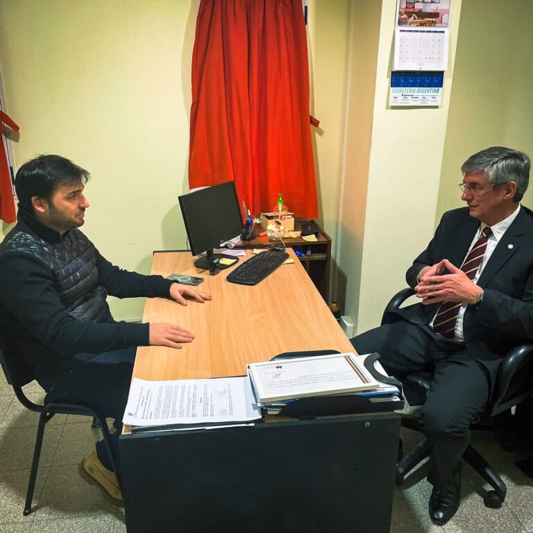 Nacho Torres con Sergio Ongarato: “Vamos a gestionar la continuidad de obras importantes para Esquel”