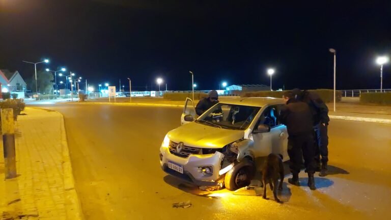 Manejaba en estado de ebriedad y chocó contra un pilote