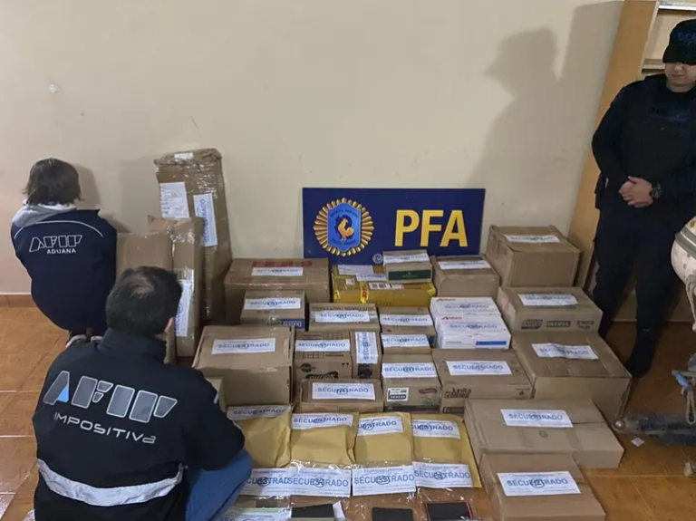 Secuestraron 10 millones de pesos en mercadería de contrabando