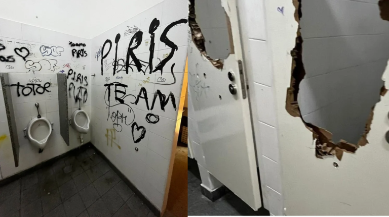 Denuncian graves destrozos en uno de los colegios tomados en Buenos Aires