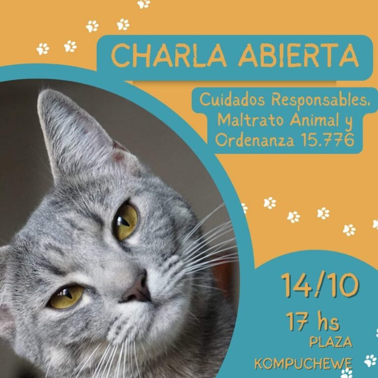 Charla sobre proteccionismo, maltrato animal y ordenanza 15.776