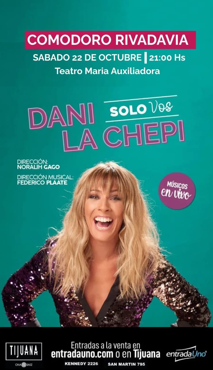 “Solo vos” con Dani La Chepi, se presenta en el teatro María Auxiliadora