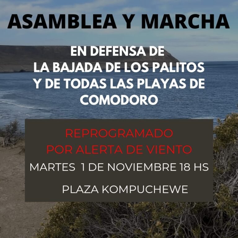 Se posterga la marcha en defensa de las playas