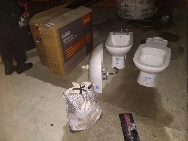 Robó en una casa en construcción y fue detenido