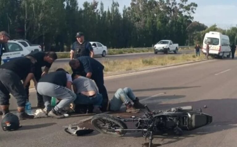 Falleció el motociclista que sufrió un violento choque en Ruta 3 y 26