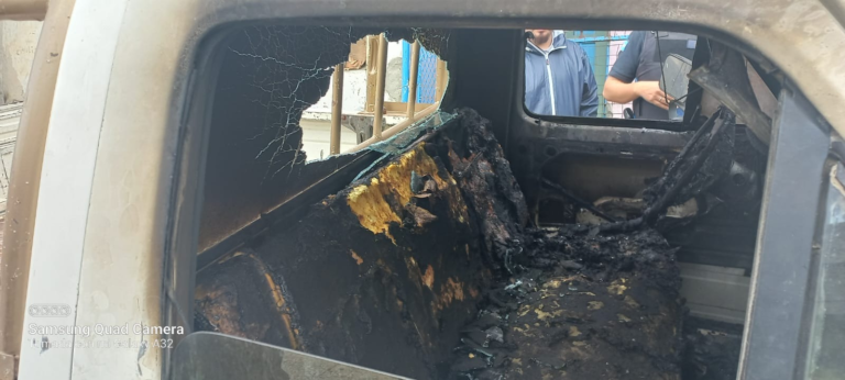 Incendiaron una camioneta y se desconoce al autor del delito