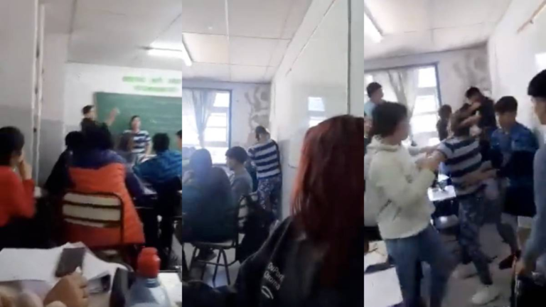 Una madre entró furiosa a un aula y le pegó al agresor de su hijo