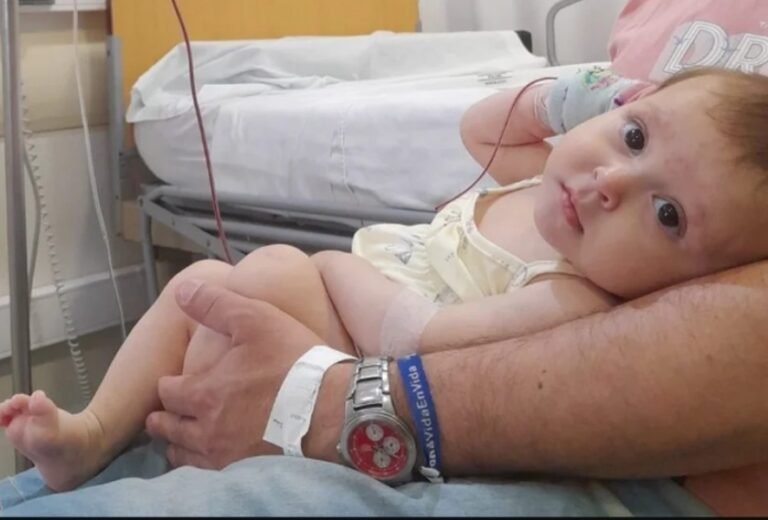 Su hijo murió de leucemia y ahora buscan un donante de médula ósea para su beba de 8 meses