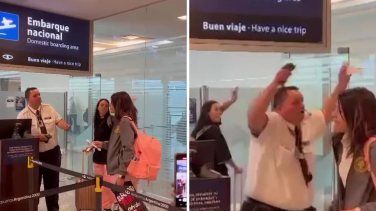 El festejo viral de un empleado en un aeropuerto de Mendoza