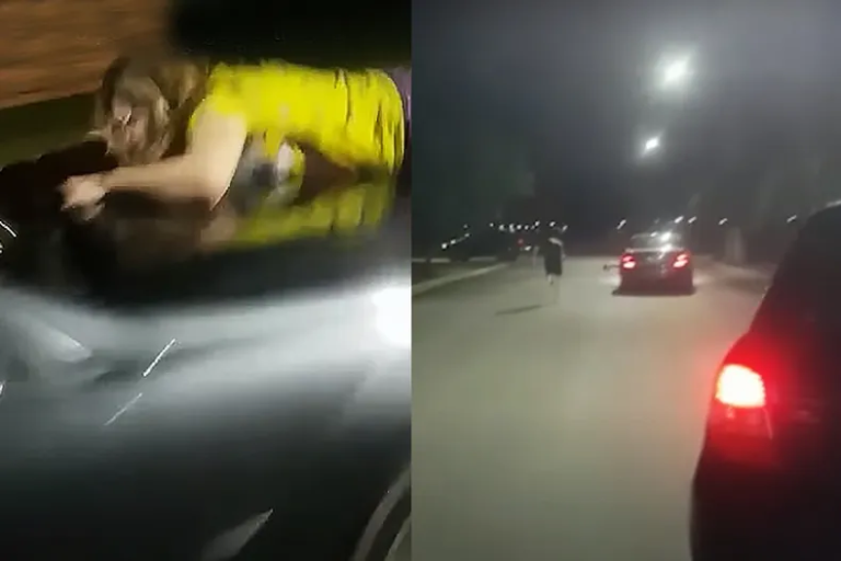 Un conductor atropelló y arrastró en el capot a una mujer tras una discusión