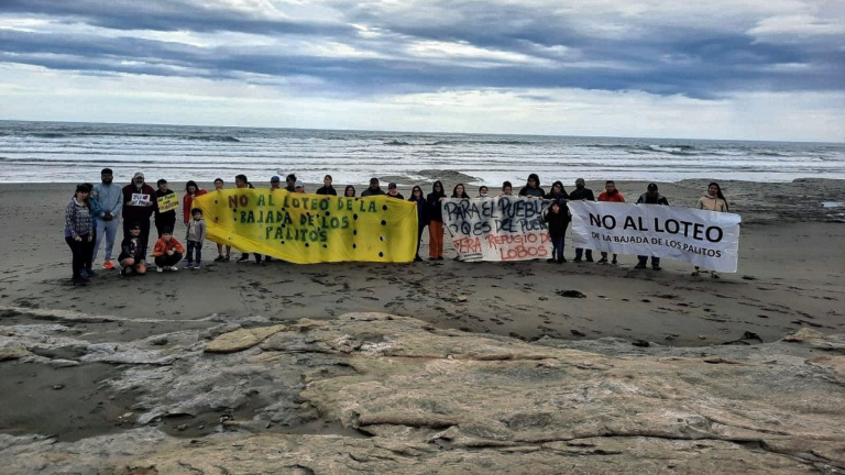 Bajada de los Palitos: suspendieron temporalmente los trabajos de urbanización