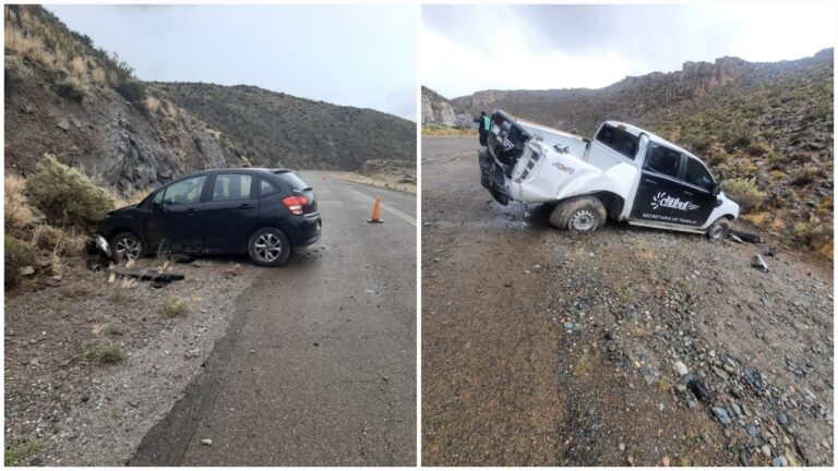 Se registraron dos accidentes en Ruta 25