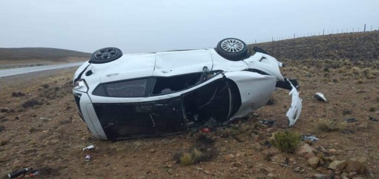 Vuelco en Ruta 3: falleció un niño
