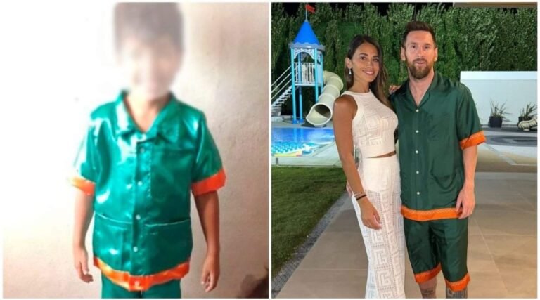Una modista argentina creó una réplica del traje que Messi usó en Año Nuevo y generó un furor de ventas
