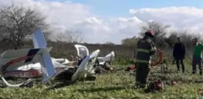 Cinco delincuentes murieron tras robar una avioneta y estrellarse