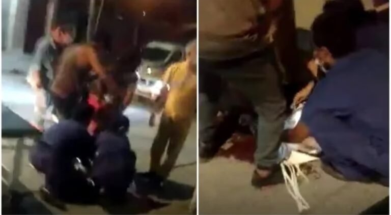Tuvo que parir en la calle porque se negaron a atenderla: su bebé se fracturó la clavícula
