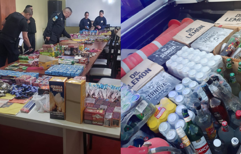 Operativos de Año Nuevo: secuestro masivo de pirotecnia y alcohol