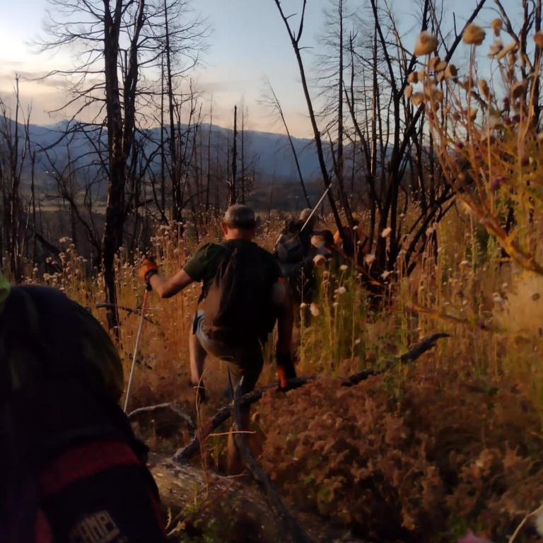 Rescataron a unos turistas quienes se habían extraviado en El Hoyo