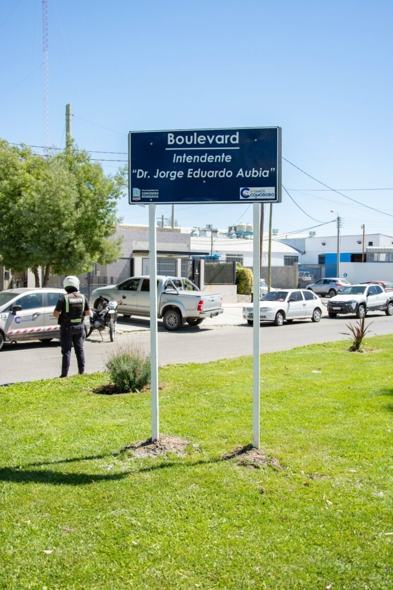 Homenaje al ex intendente Jorge Aubía, un boulevard llevará su nombre