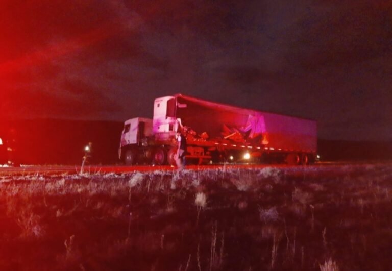 Ruta 40: 2 camiones chilenos chocaron de frente