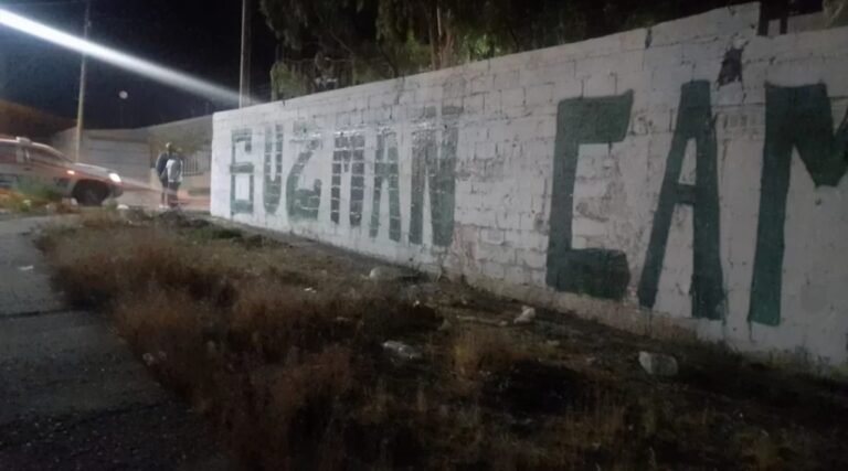 Militantes de Camioneros fueron atacados a balazos cuando realizaban pintadas