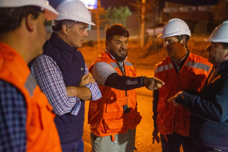 Luque supervisó las obras de asfaltado en Ruta 3 y resaltó el trabajo realizado