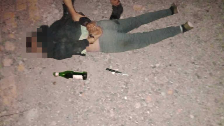 Ingresó al patio de su cuñado y lo amenazó con un cuchillo: se fueron a las piñas