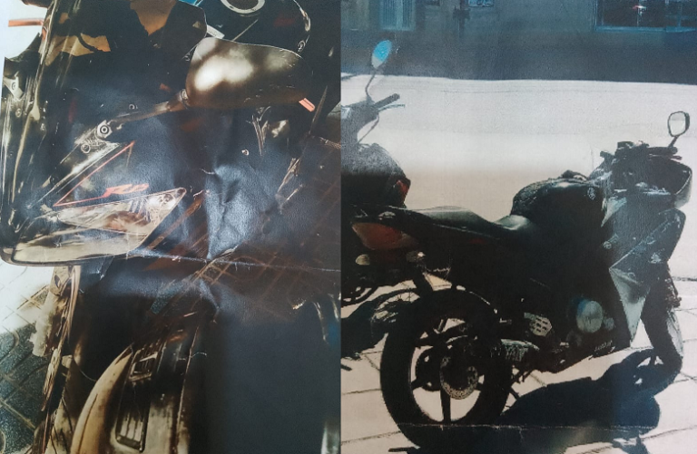 Dejó su moto estacionada en la vereda y se la robaron