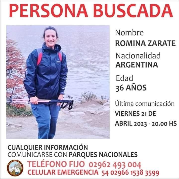 Buscan a una mujer que se perdió en el Parque Nacional Los Glaciares