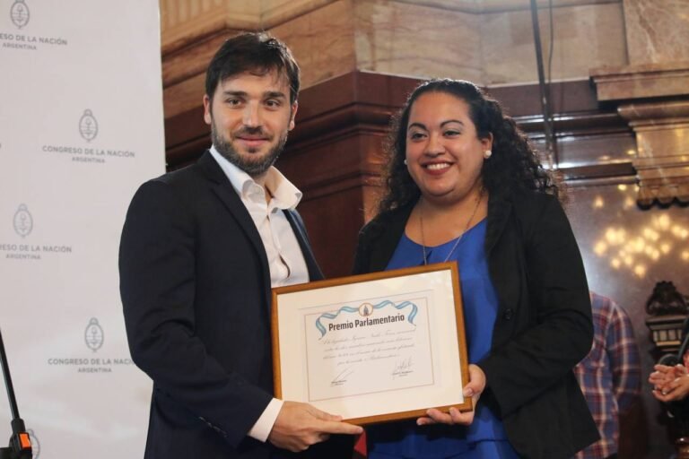 Nacho Torres recibió el premio Parlamentario por su labor destacada en el Senado