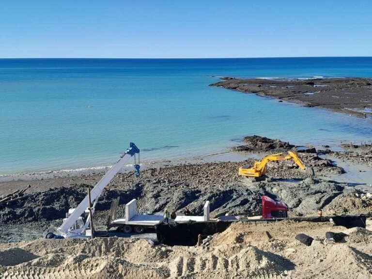 Agilizan los trabajos en el camino Ara San Juan