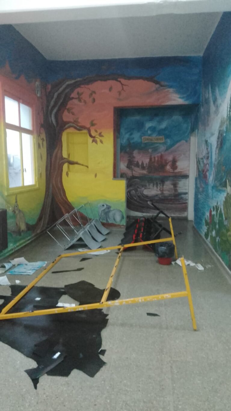 Un hombre de 70 años destrozó los consultorios externos del Hospital Regional